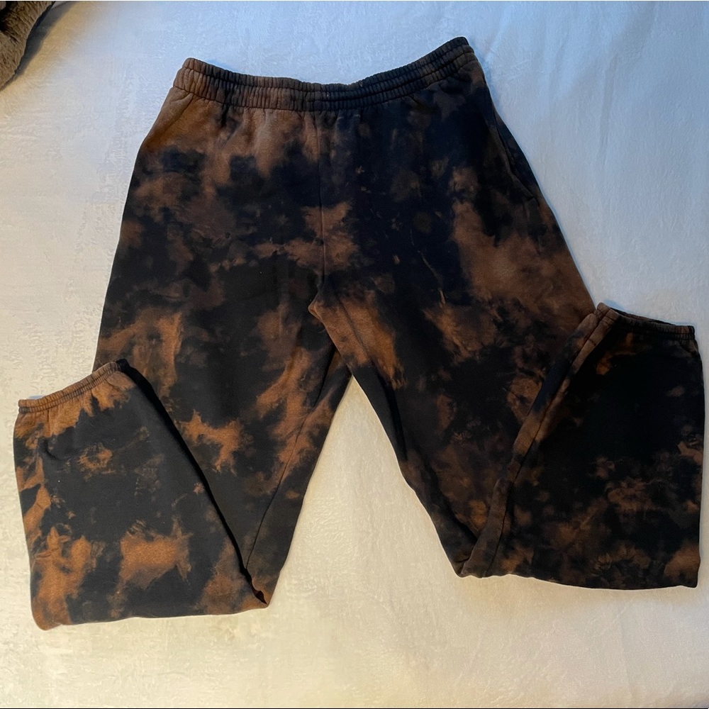 bleach dyed sweatpants